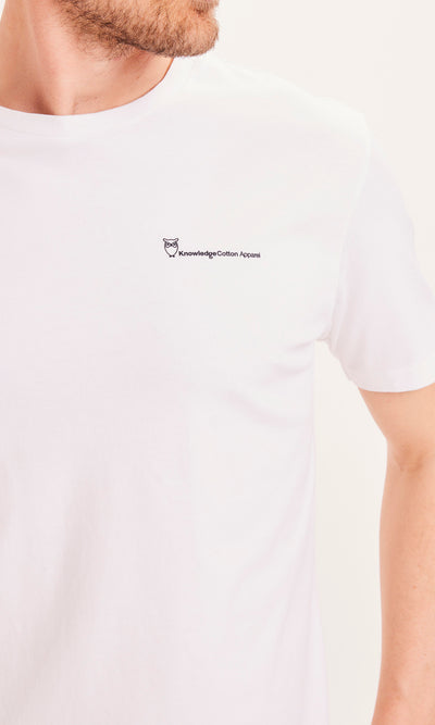 T-Shirt Alder Mountain Back Printed Tee Bright White