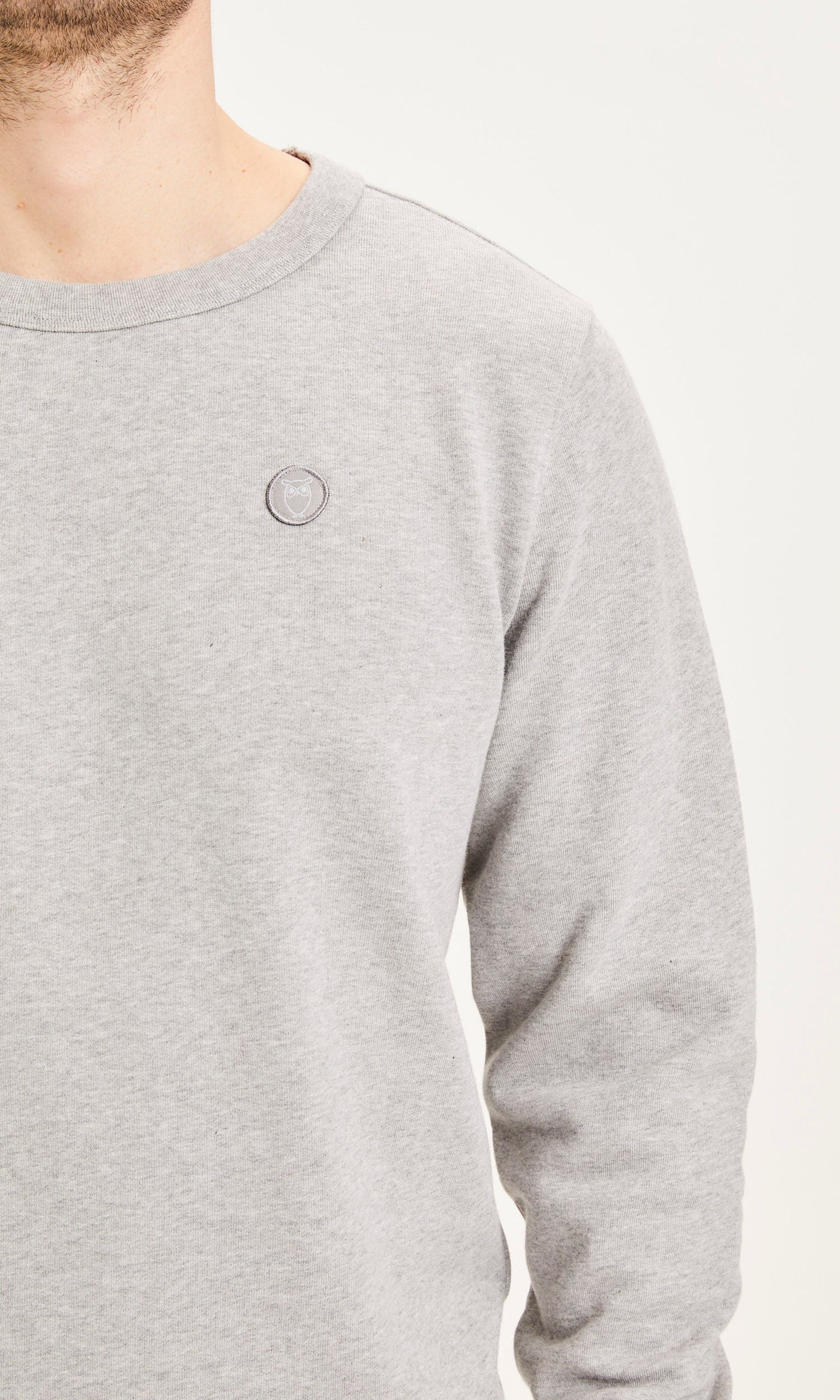 Sweater ELM Basic Badge Sweat Grey Melange