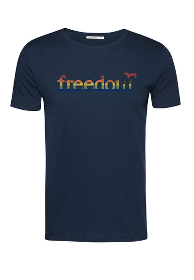 T-Shirt Politics Freedom Bird Navy