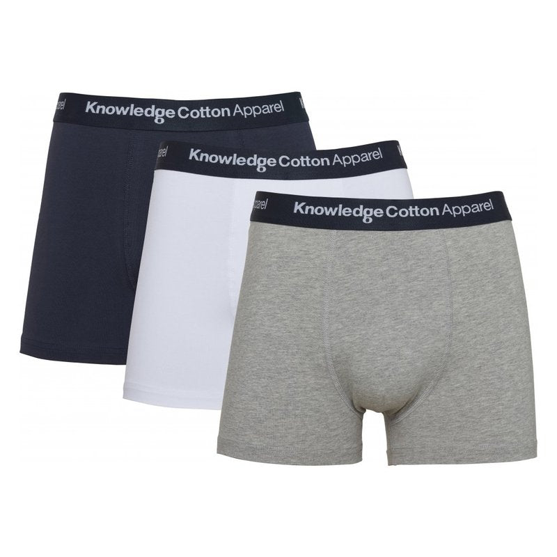 Knowledge Cotton Apparel - Maple 3-pack Trunks. Nachhaltige Bekleidung für Männer. Bio, fair & vegan. green.in.pieces