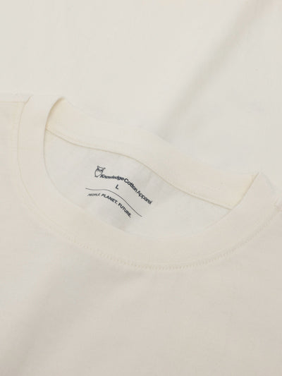 Regenerative Organic Cotton Front Print T-Shirt Egret