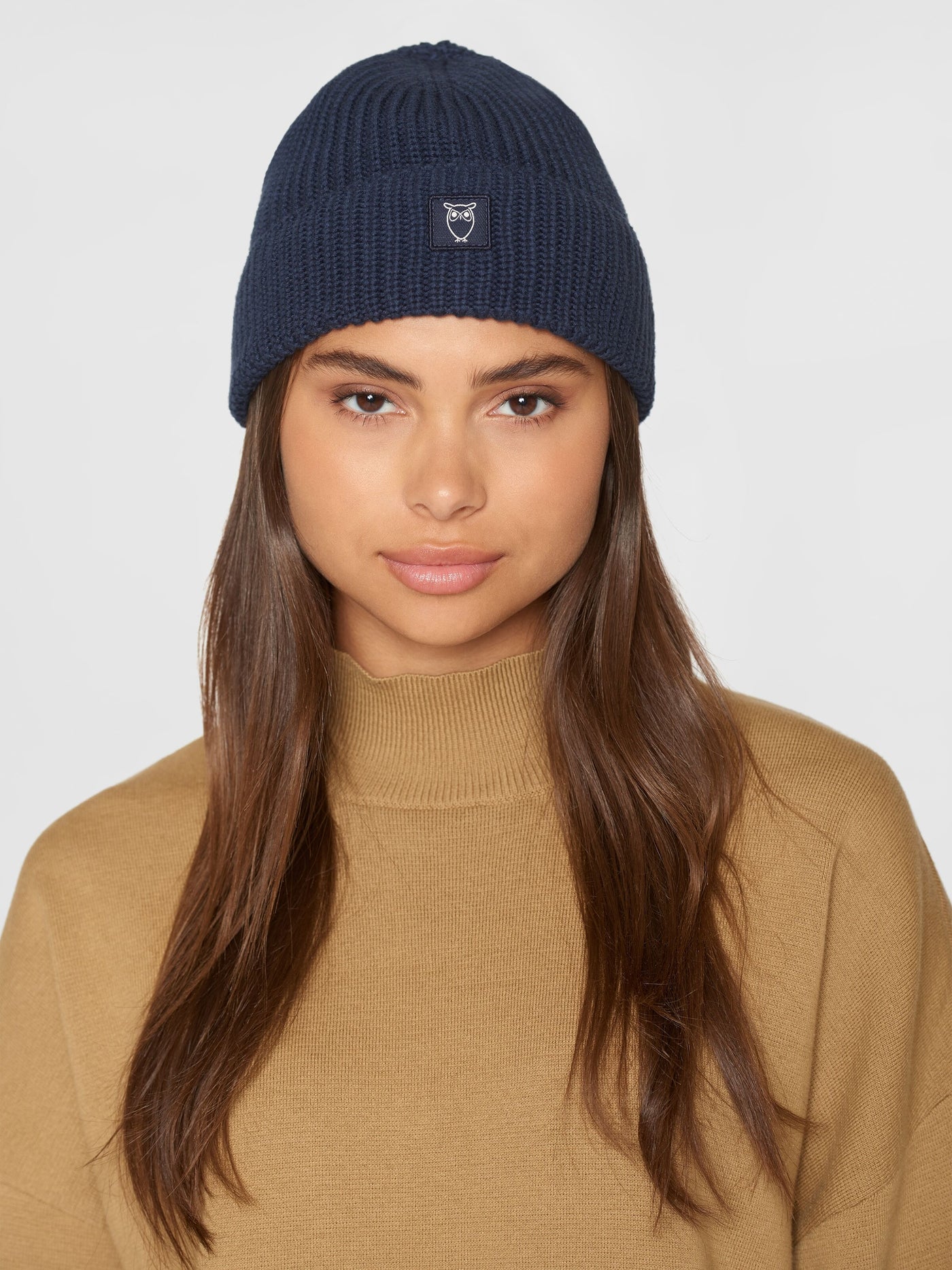 Mütze Rib Hat Total Eclipse von Knowledge Cotton Apparel.