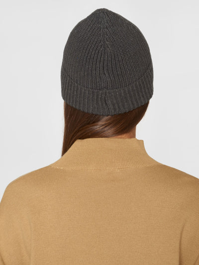 Mütze Rib Hat Dark Grey Melange