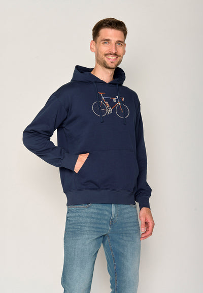 Hoodie Bike Jack Simple Joy Navy von Greenbomb.