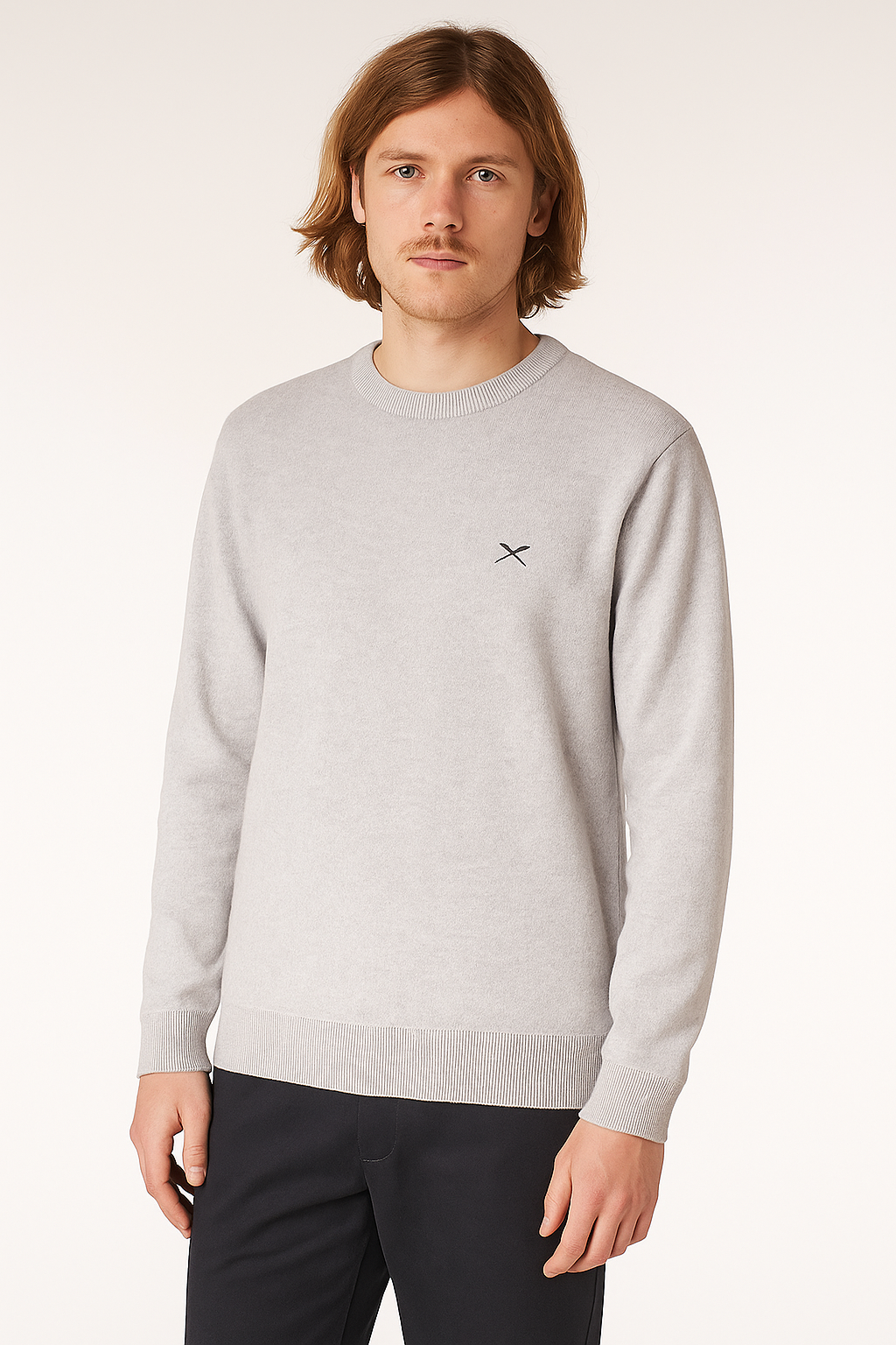 Pullover Heavy Flag Knit Ash Heather von Iriedaily.