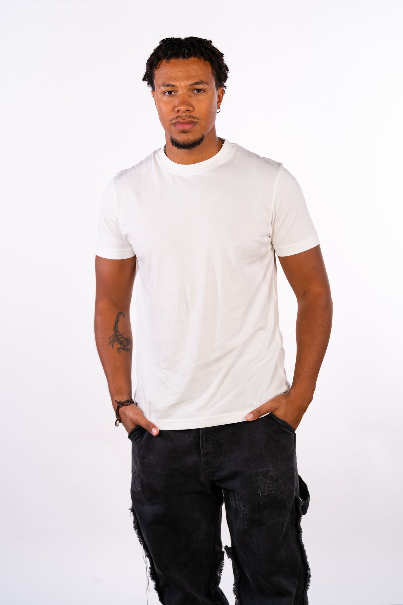 3er Pack Basic T-Shirts Weiß