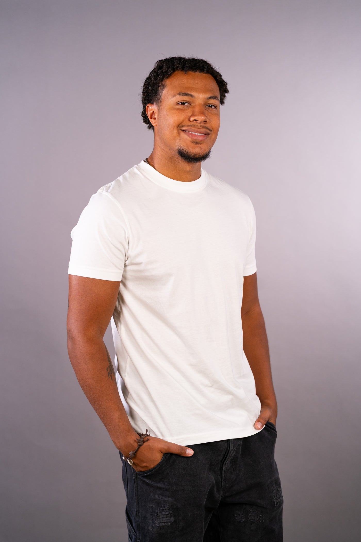 3er Pack Basic T-Shirts Weiß