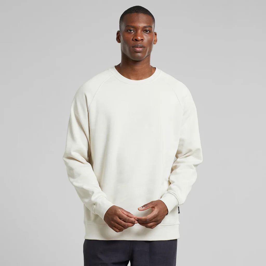 Sweatshirt Malmoe Base Oat White von Dedicated Brand.