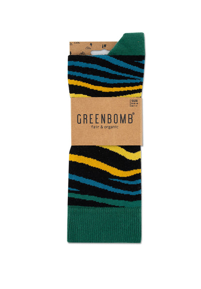 Socken Abstract Lines von Greenbomb.