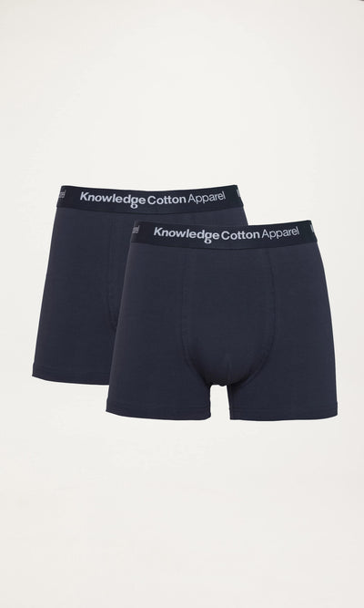 2-pack Boxer Briefs Underwear Total Eclipse von Knowledge Cotton Apparel.
