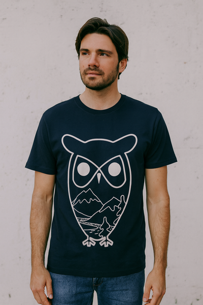 Regenerative Organic Cotton Front Print T-Shirt Night Sky von Knwledge Cotton Apparel.