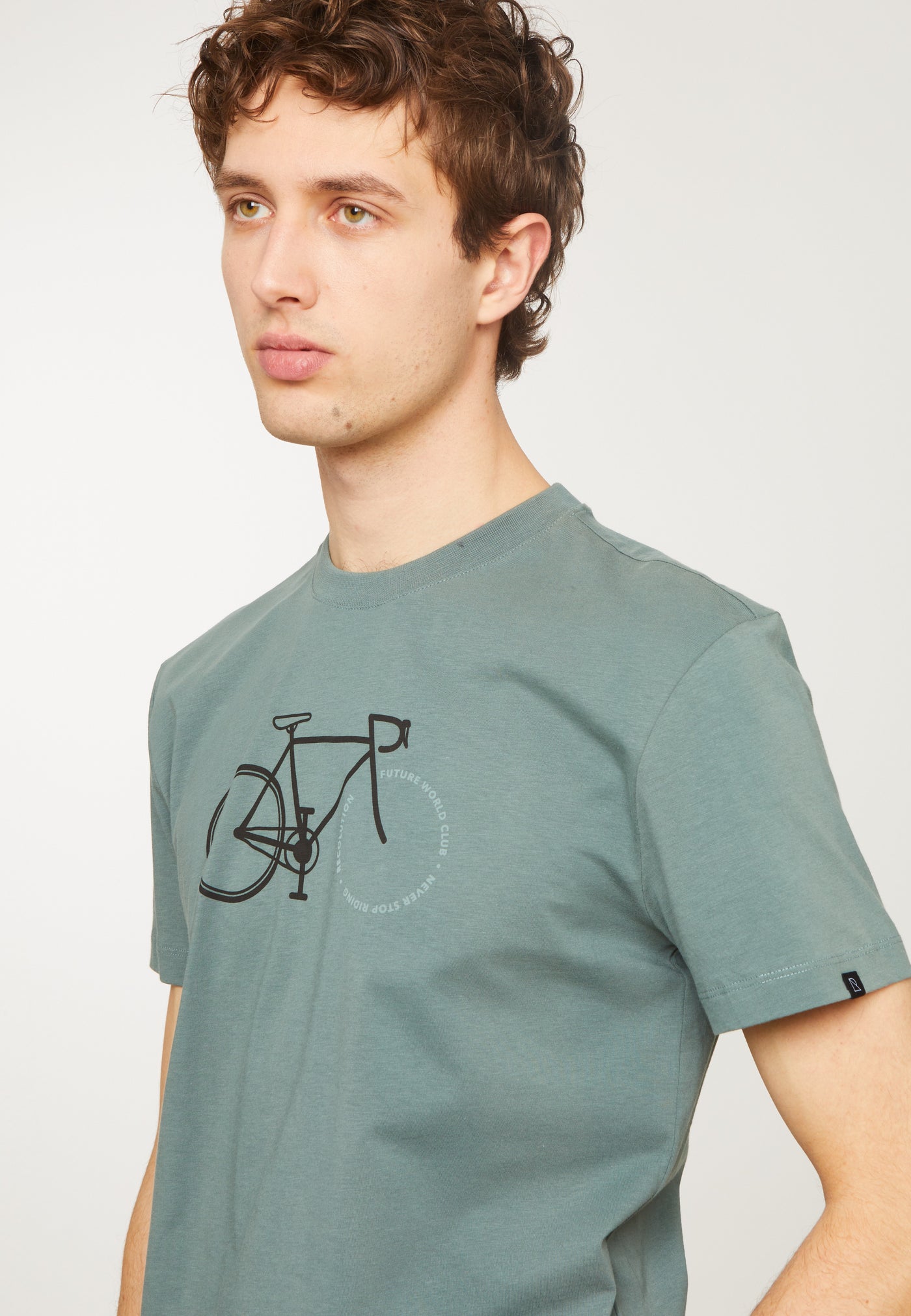 T-Shirt Agave Bike Letters Eukalyptus