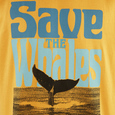 T-Shirt Stockholm Save The Whales Honey Yellow