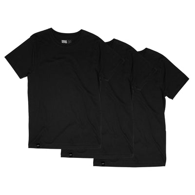 T-Shirt Stockholm Base 3-pack Black
