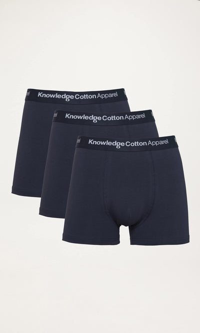 Unterhose Maple 3-pack Trunks Total Eclipse Blau