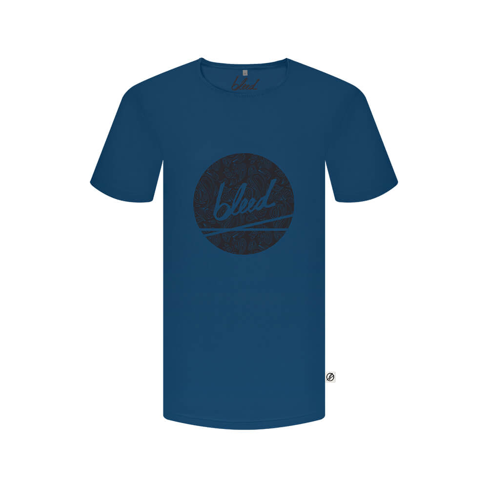 T-Shirt Paisley Logo T-Shirt Blau