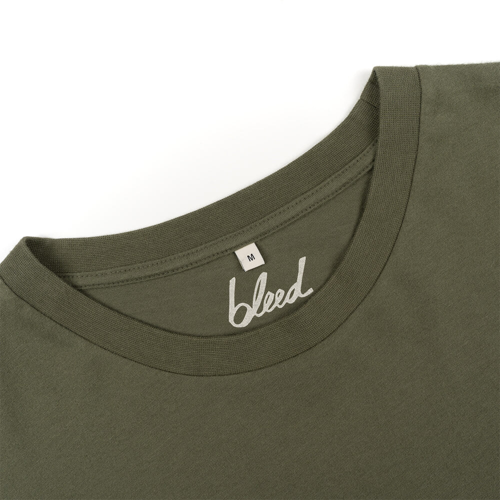 T-Shirt Wood Logo T-Shirt Oliv