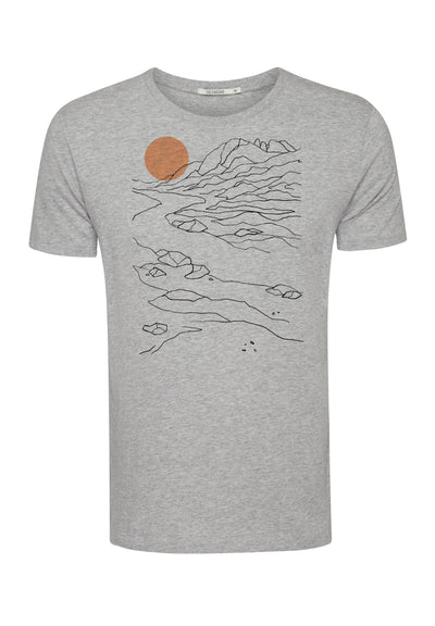 T-Shirt Nature Sunset Guide Heather Grey