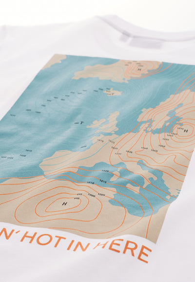 T-Shirt Agave Weather Map White